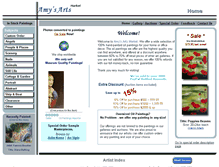 Tablet Screenshot of amysartgallery.com